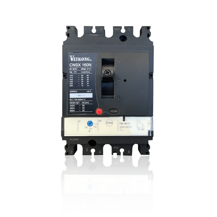 Interruptor termomagnético,en moldeada, CNSX160N, 3P , 50 KA a 440V, Tipo. TMD 160-112 Amperes , aplicable para arrancador: VKS-8000-015-T4/18-T4/022-T4/030-T4/37-T4/045-T4/055-T4/075-T4, VKS-8000-7.5-T2/11-T2/015-T2/018-T2/22-T2/030-T2/037-T2
