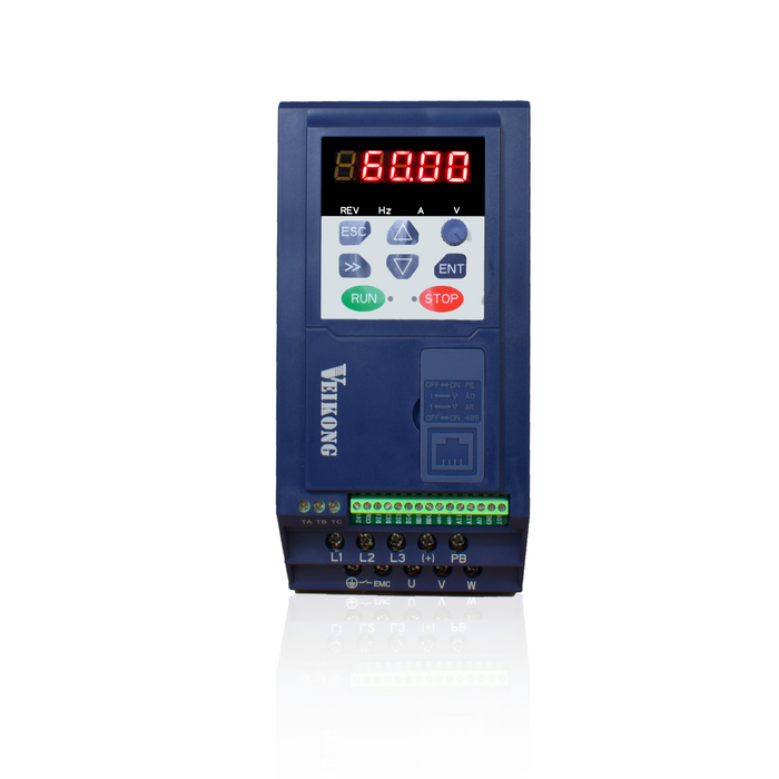 Variador de Frecuencia Trifásico 3 hp VFD500M-2R2GT4B, 380 - 480 VAC, Corriente (A): 5.6 -9.4