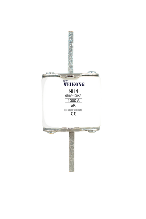 Juego de 3 Fusibles de cuchilla, Tamaño NH3 , Acción Rapida (AR), 690VAC, 1000 Amp, 100kA, para variador modelo: VFD500-160G/185PT4, VFD500-185G/200PT4, VFD500-200G/220PT4