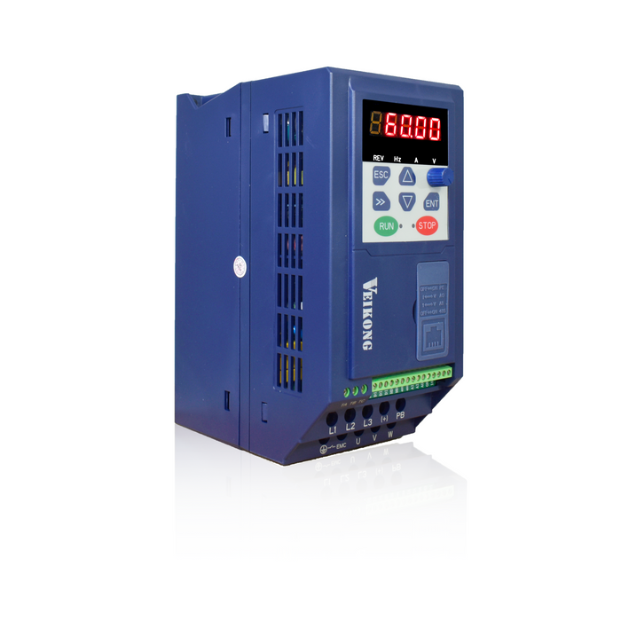 Variador de Frecuencia Trifásico 1 hp VFD500M-R75GT4B, 380 - 480 VAC, Corriente (A): 2.5 - 4.2