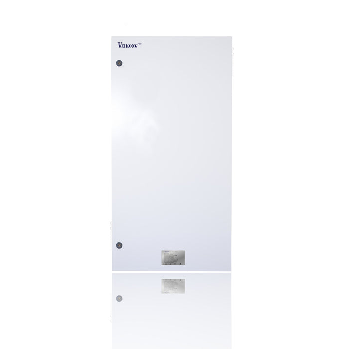 Drive Marca Veikong Trifásico 20 hp VFD500-40T01500-PV, 380 - 480 VAC, 32 Amp en gabinete metálico incluye: incluye seccionador-portafusibles, fusibles tipo aR, botones arranque/paro, reset, Potenciómetro, piloto indicador y accesorios.